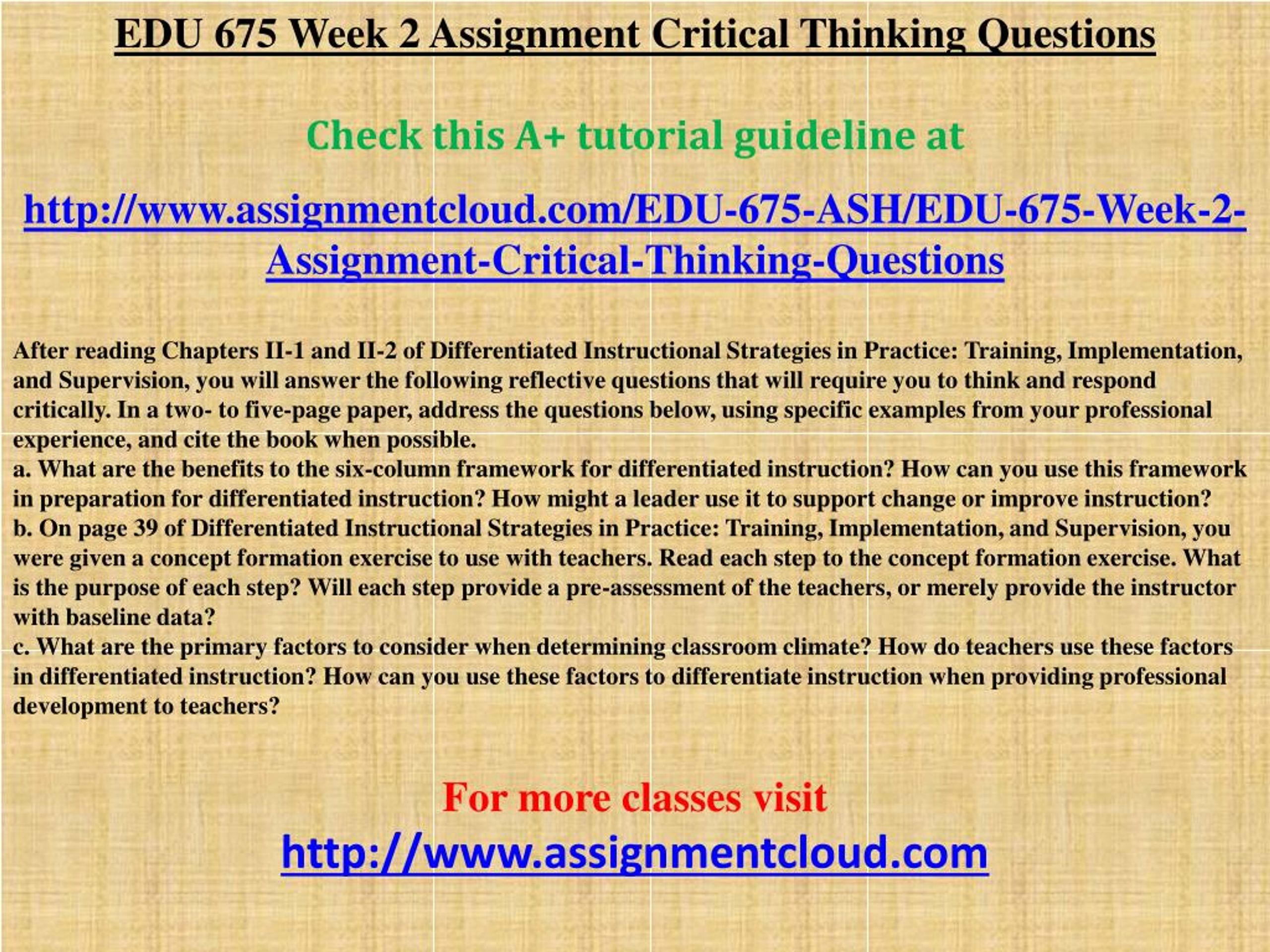 5 2 assignment critical thinking questions