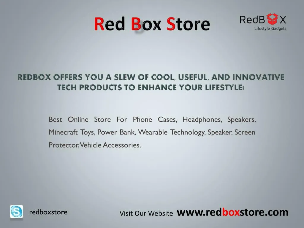 redbox offers you a slew of cool useful and innovative tech products to enhance your lifestyle n.
