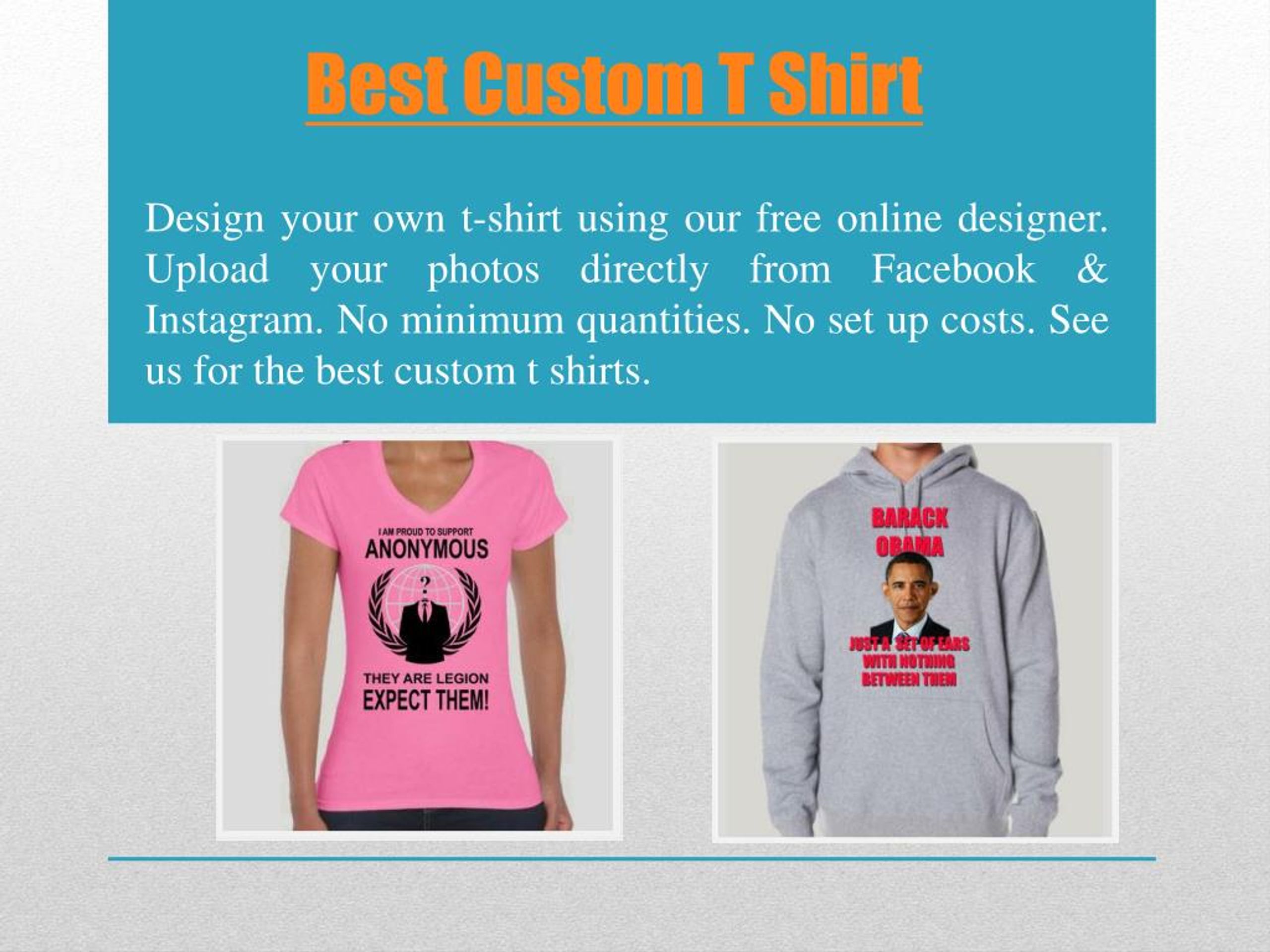 Custom T-Shirts - T-Shirt Printing with No Minimums and Setup Fees