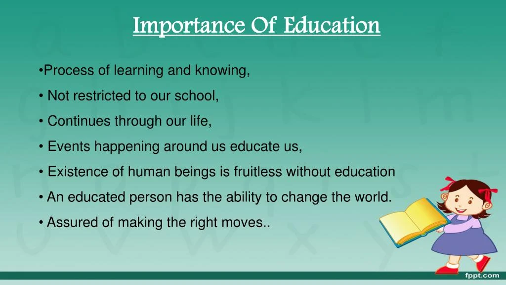 presentation on important of education