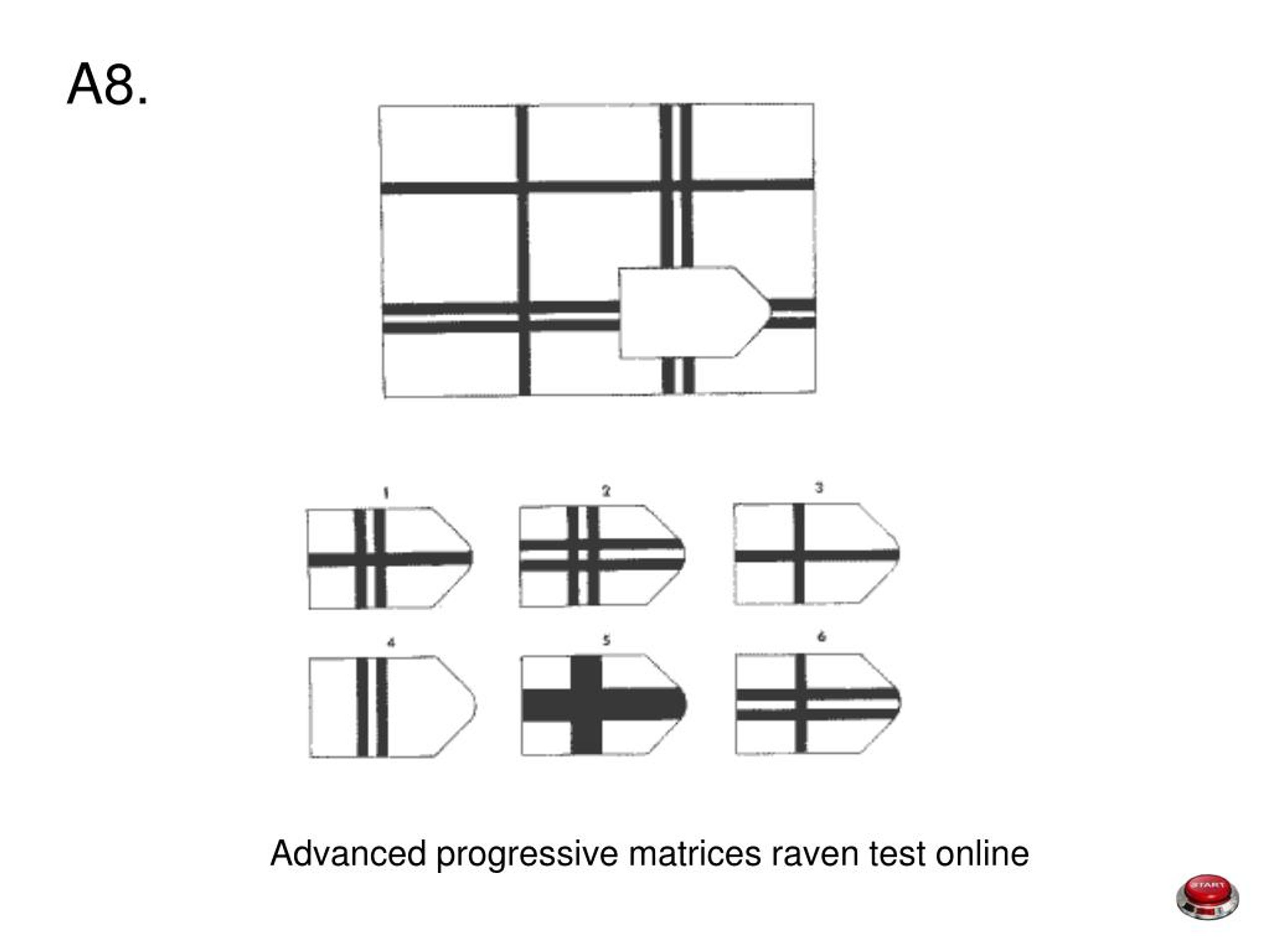Advanced progressive matrices raven test online.