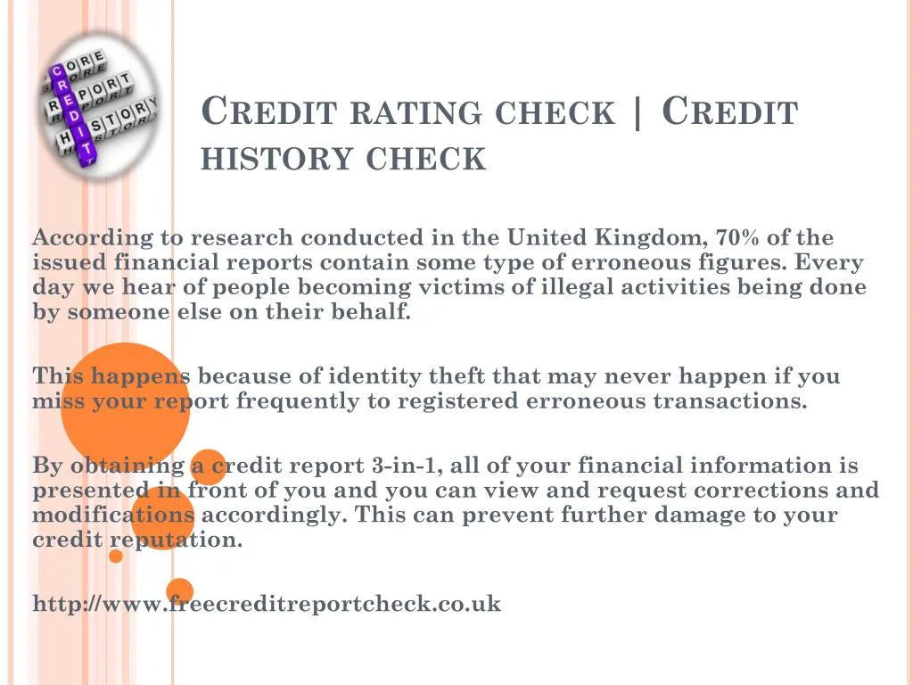 credit history check