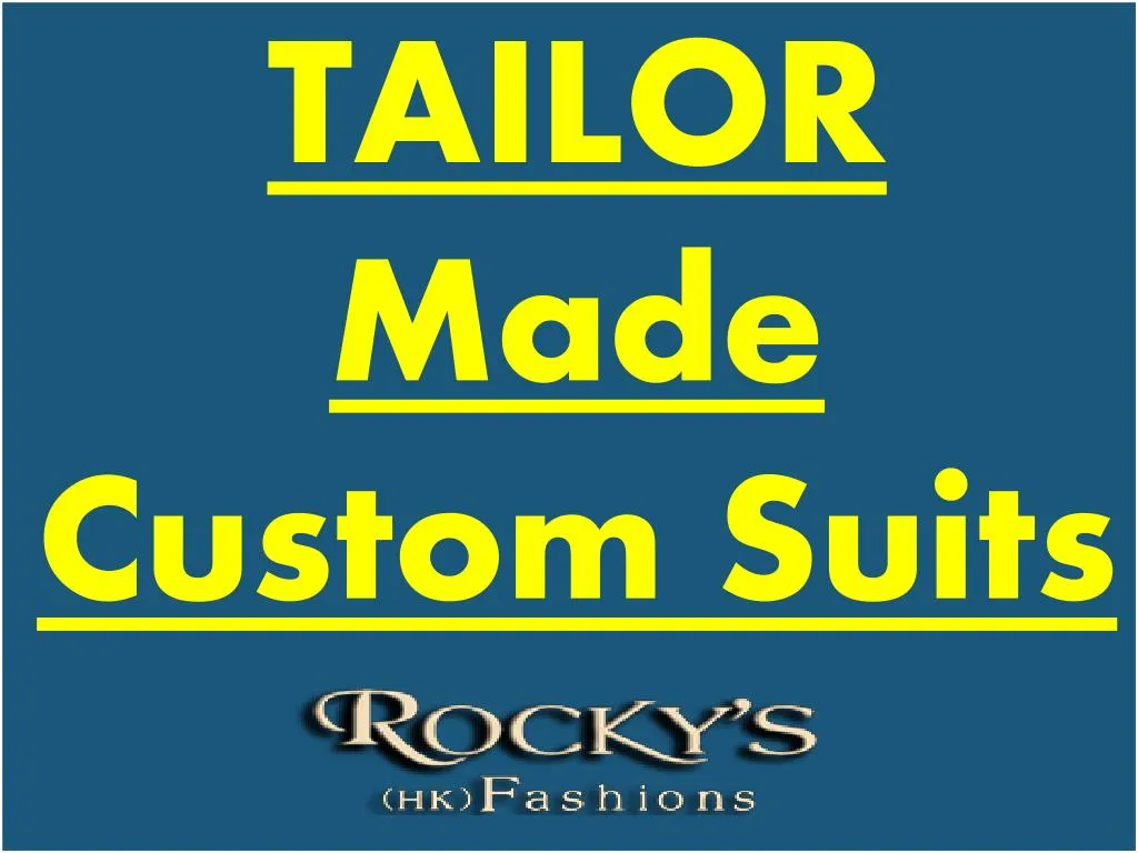 tailor made custom suits n.