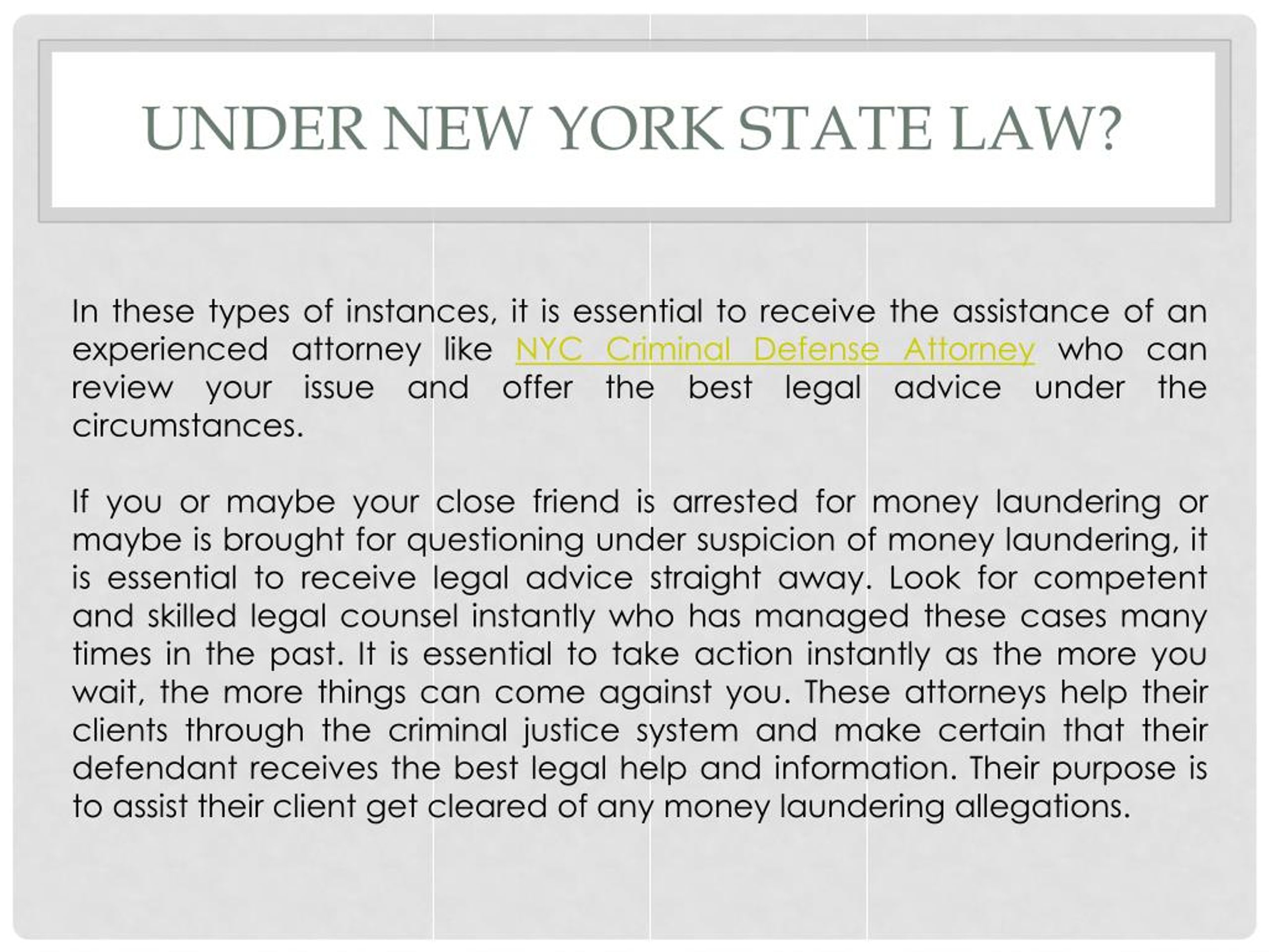 PPT How Is Money Laundering Defined Under The New York State Law 