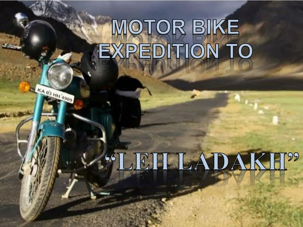 motor bike expedition to n.