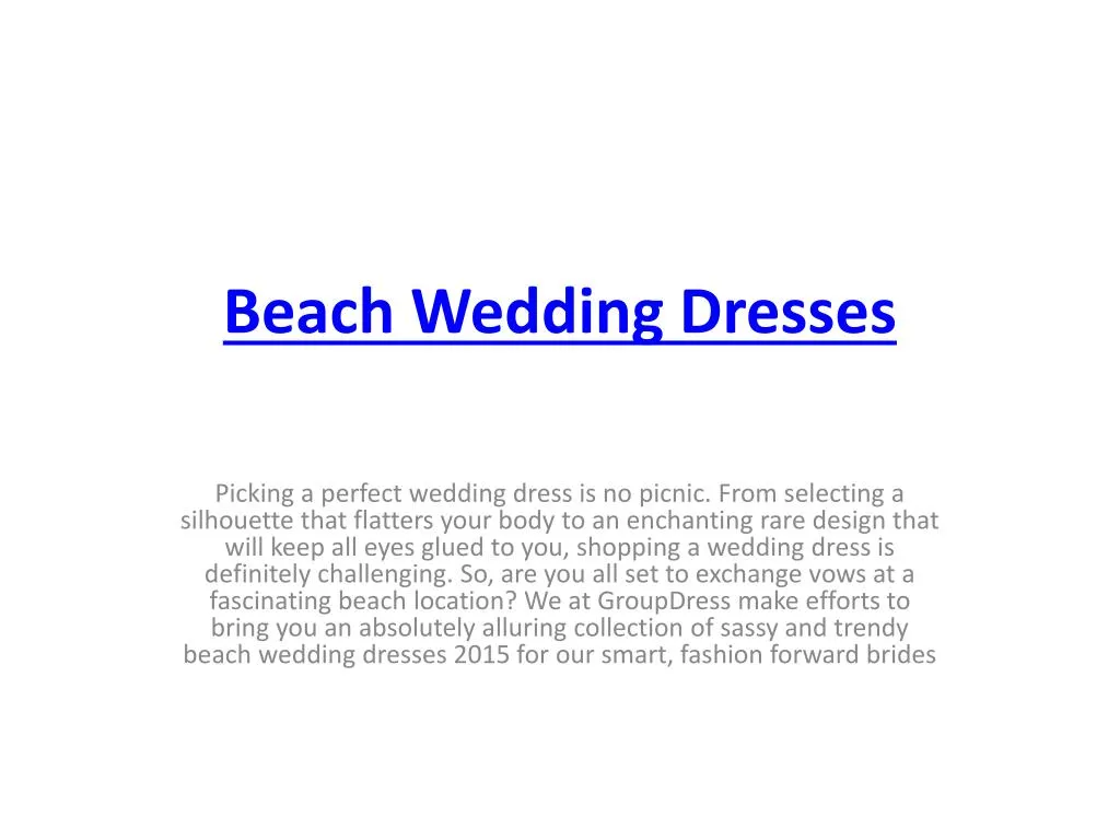 beach wedding dresses n.