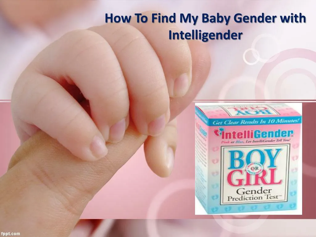 how to find my baby gender with intelligender n.