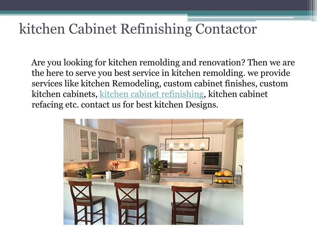 Ppt Kitchen Cabinet Refinishing Contractor San Macros Powerpoint
