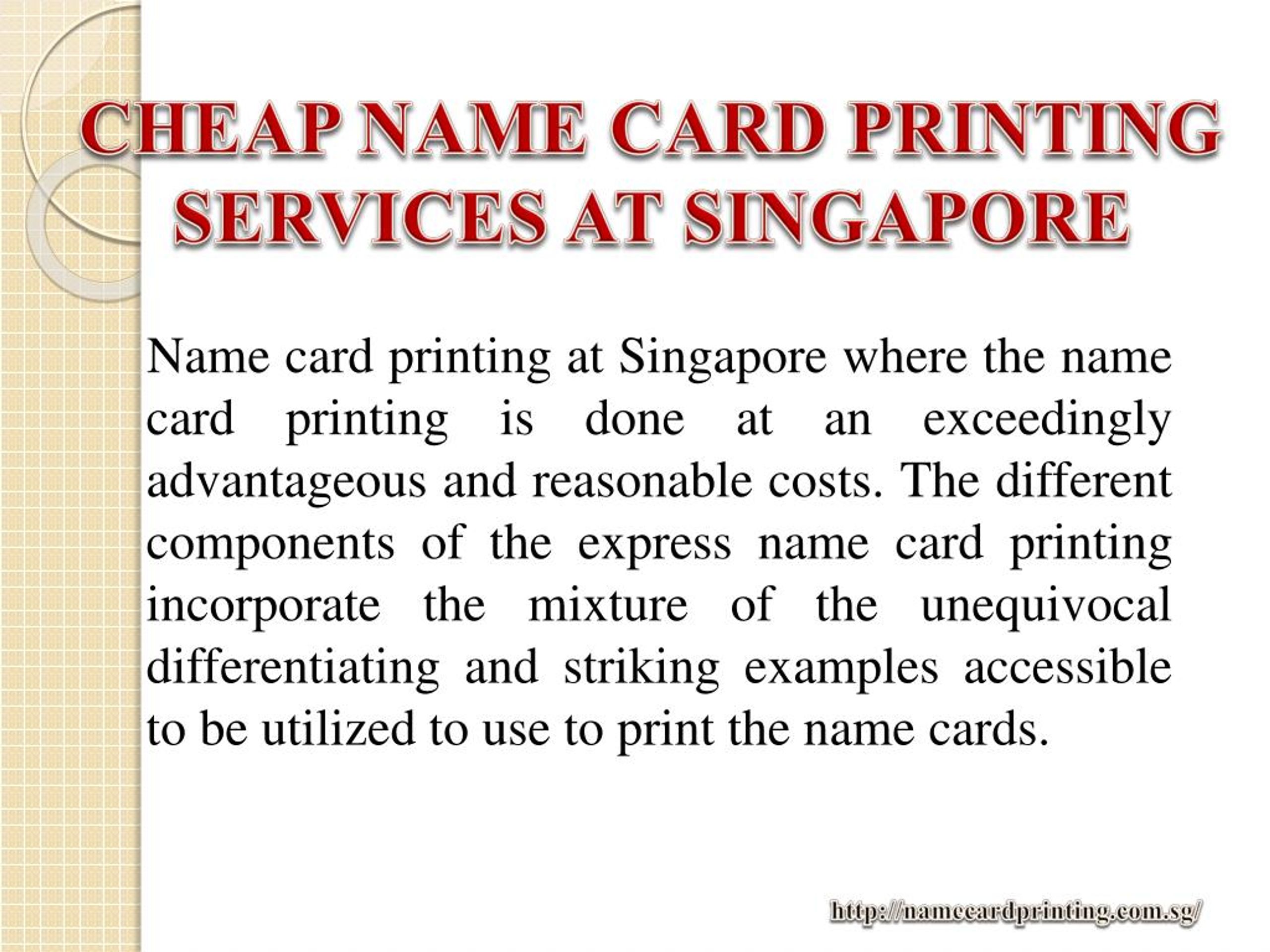 where to print name cards