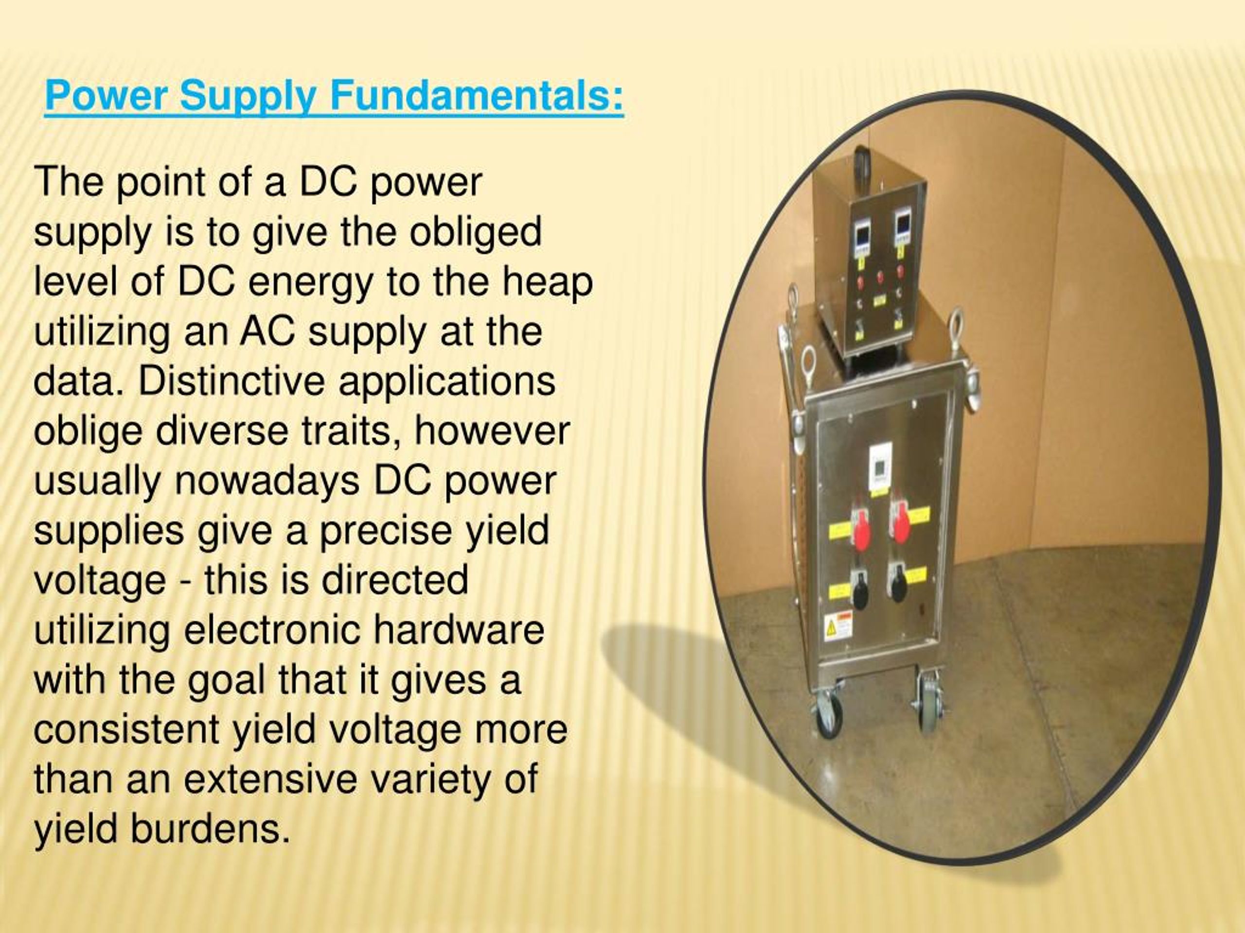 PPT Brief Introduction of Power Supplies and Their Applications