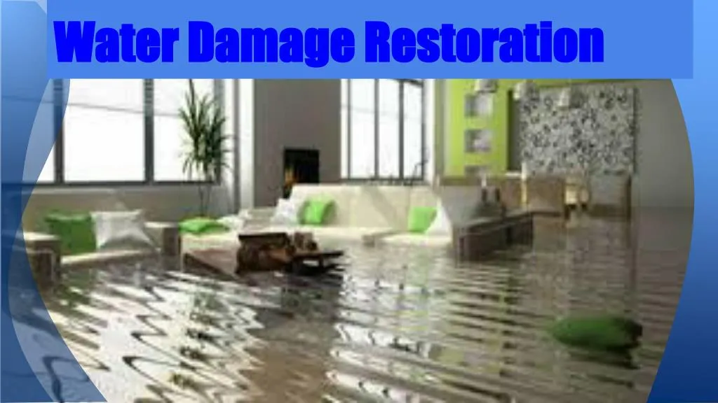 water damage restoration n.