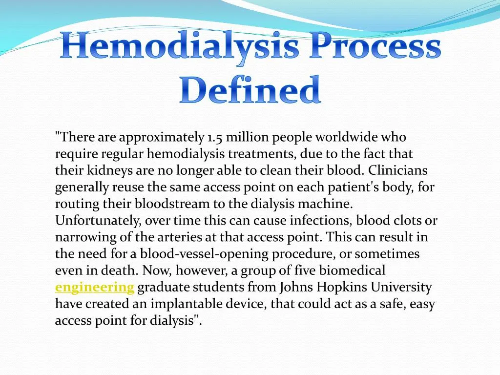 hemodialysis case study presentation