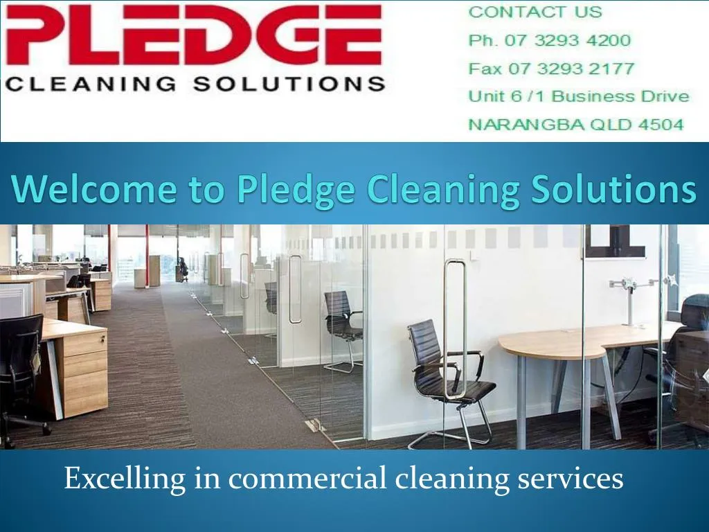 welcome to pledge cleaning solutions n.