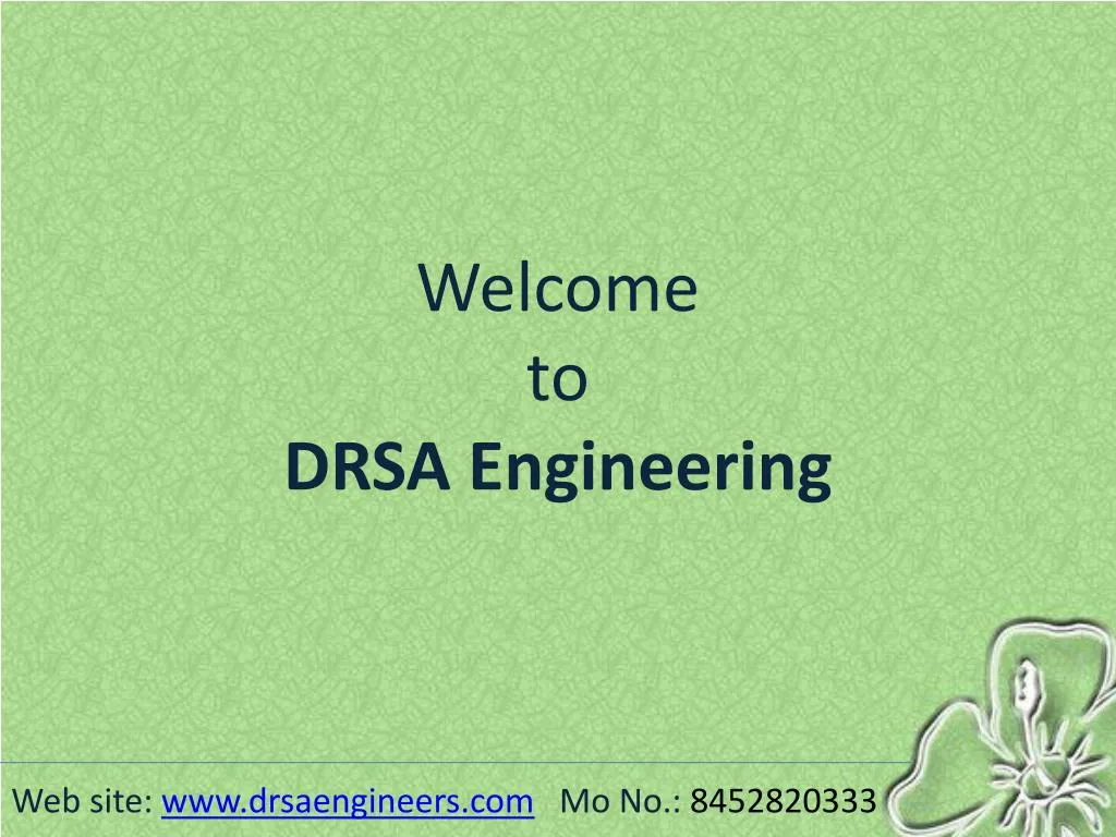 welcome to drsa engineering n.