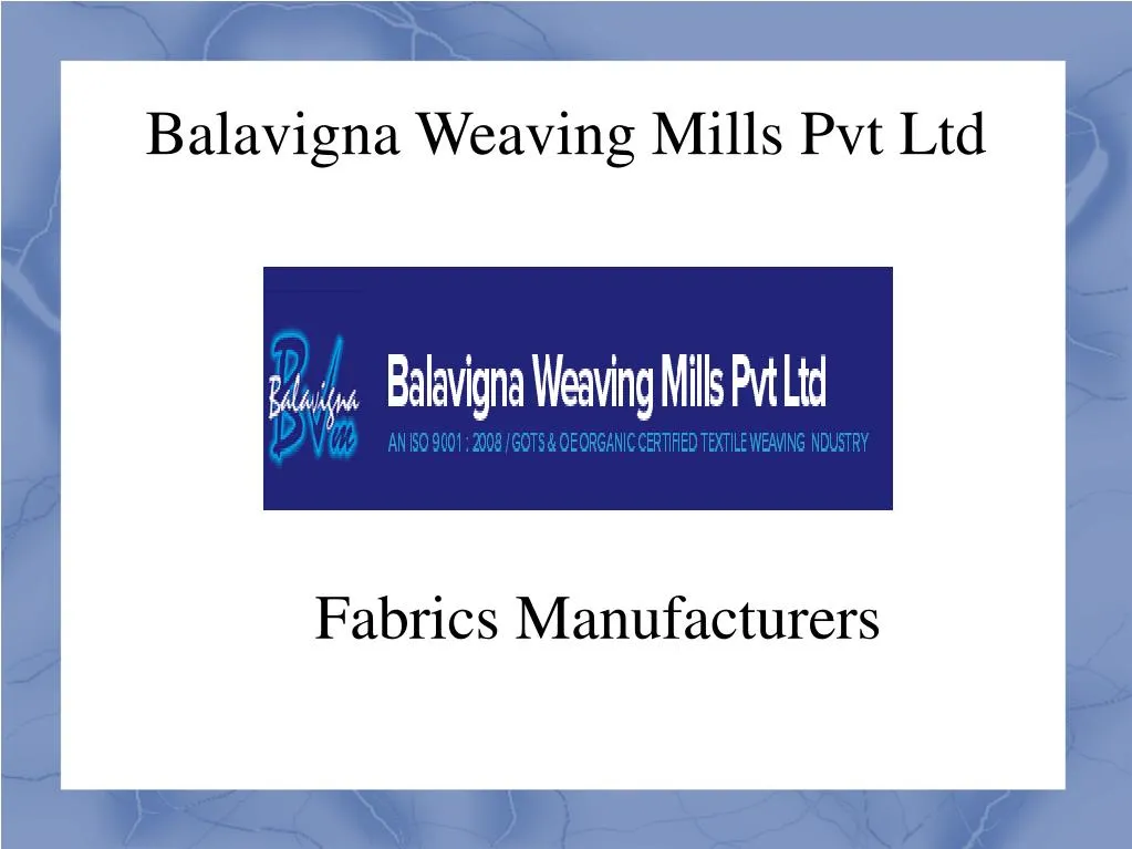 fabrics manufacturers n.