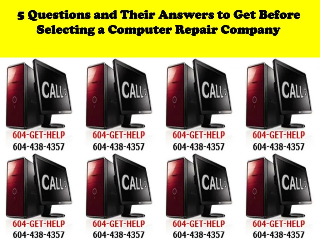 PPT Computer Repair Company Burnaby PowerPoint Presentation, free