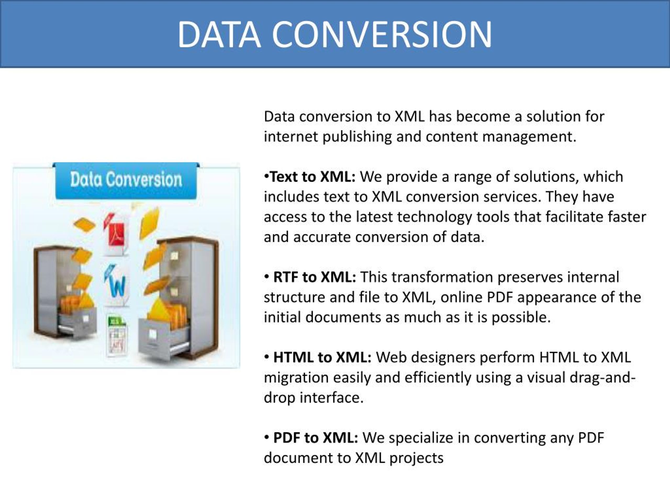 data conversion in presentation layer