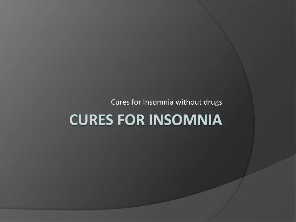 insomnia cures for teenagers