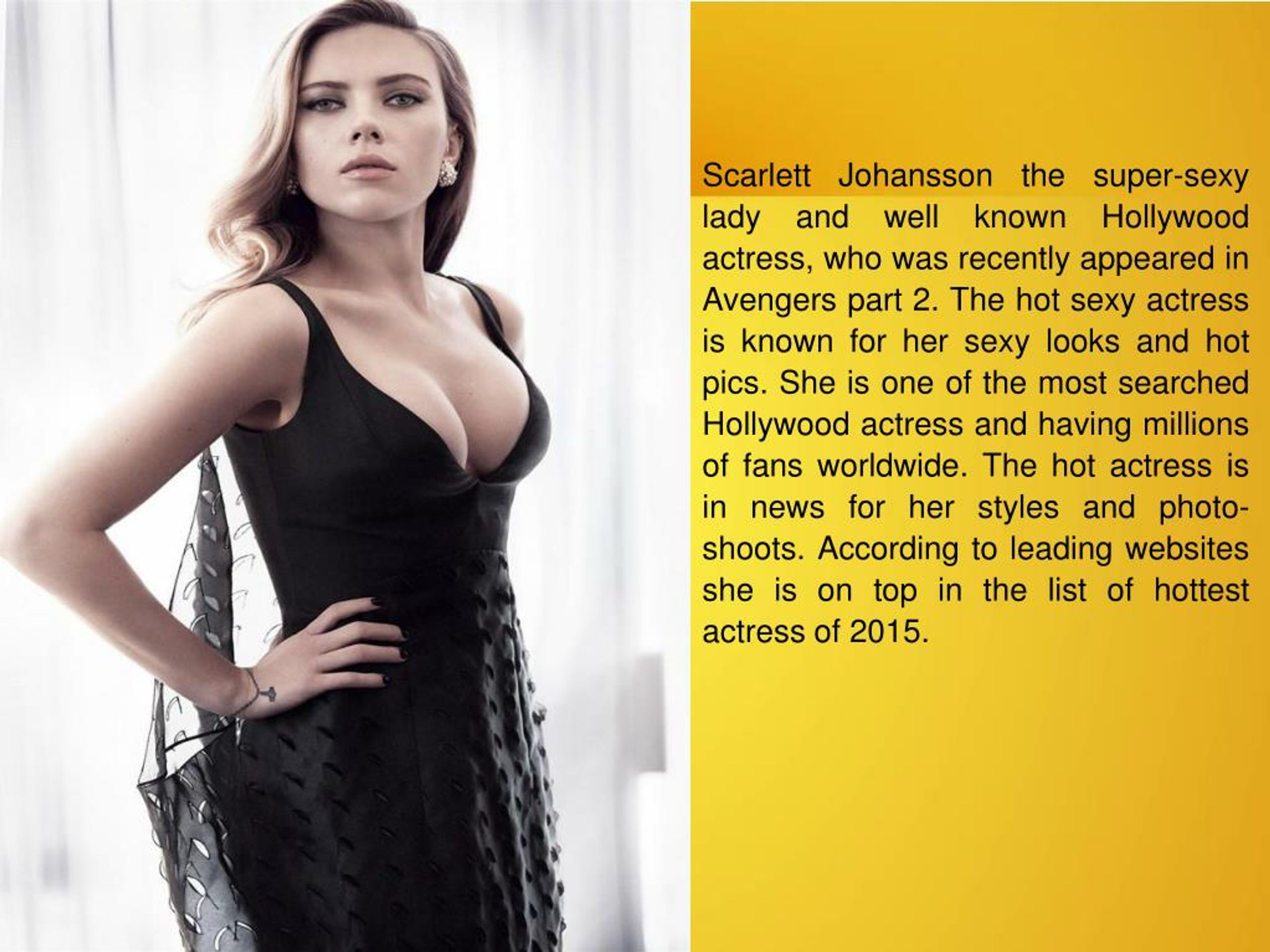 Scarlett Johansson Porn Captions - PPT - Scarlett Johansson PowerPoint Presentation, free download - ID:7165600