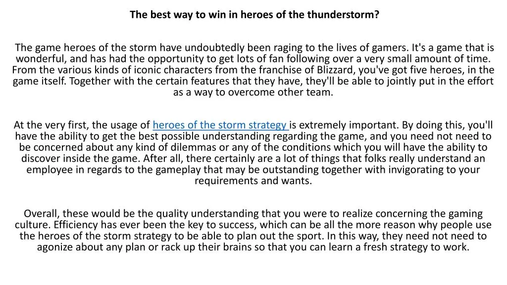 heroes of the storm faq