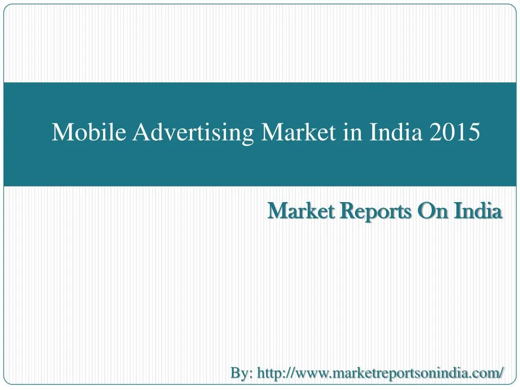 mobile advertising market in india 2015 n.