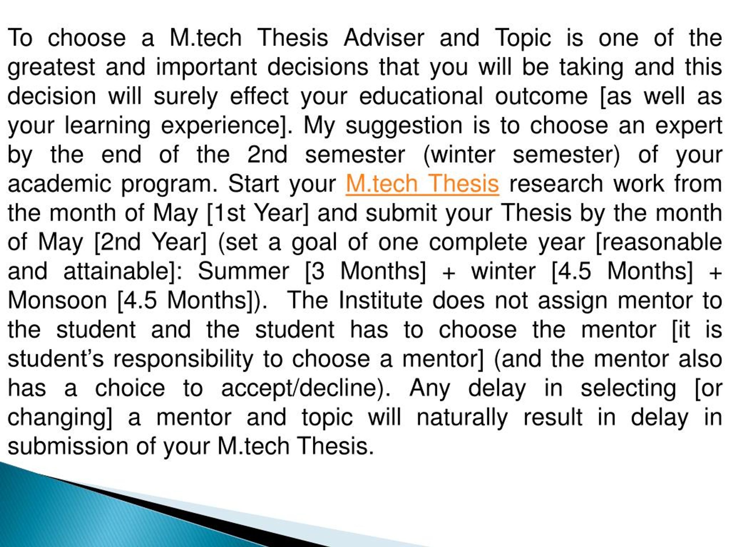 vtu mtech thesis submission