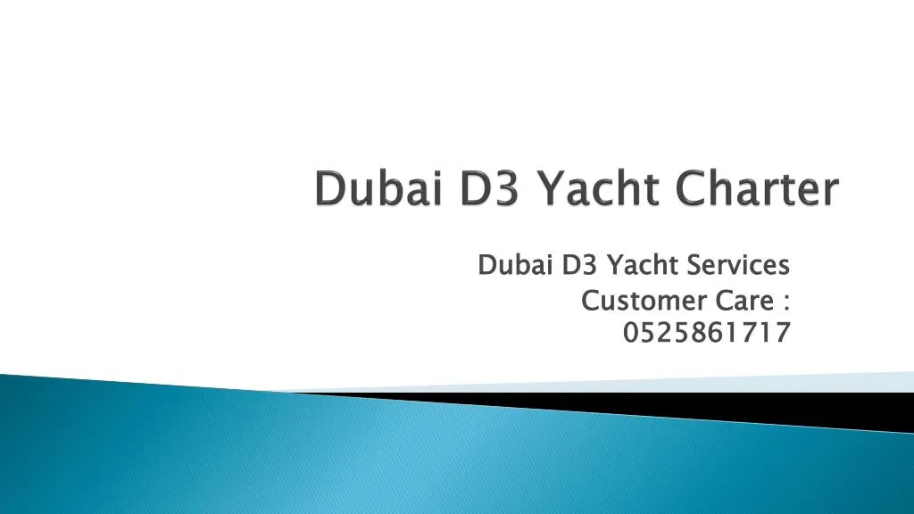 dubai d3 yacht charter n.
