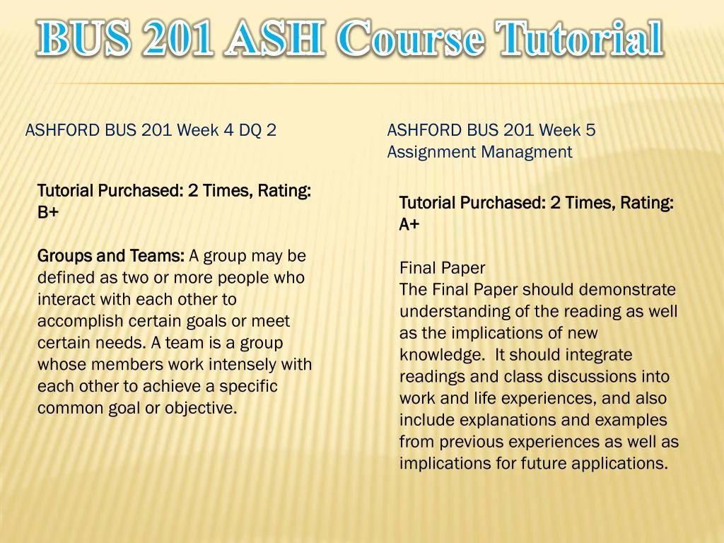 ashford bus201 final paper Week 5 final assignment jack harrison ashford bus201 principles of management cassandra hanes october 27, 2008 abstract over the years, many companies and. ashford bus201 final paper Week 5 final assignment jack harrison ashford bus201 principles of management cassandra hanes october 27, 2008 abstract over the years, many companies and.