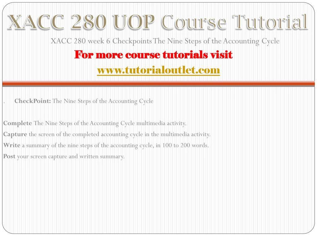 xacc 280 week 1 the accounting equation xacc 280 week 1 the accounting equation