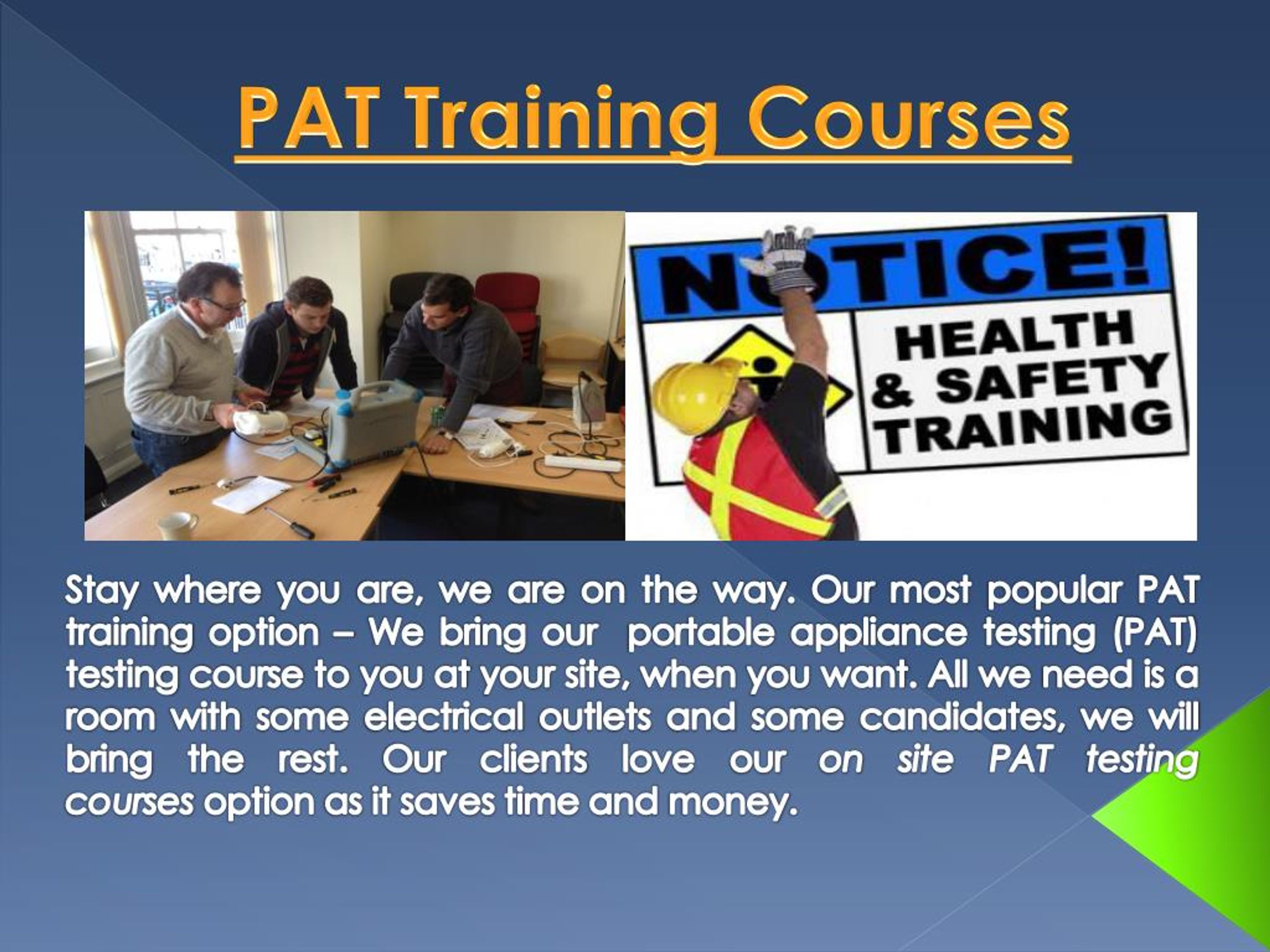 PPT 1 Day PAT Testing Courses PowerPoint Presentation, free download