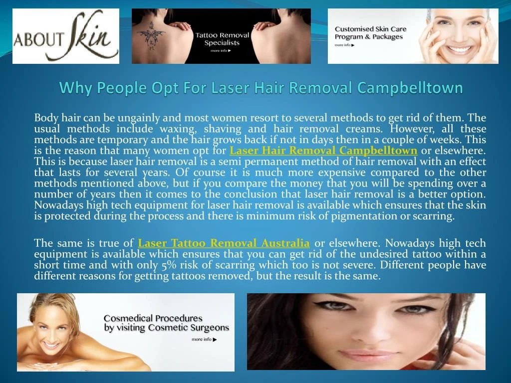 why people opt for laser hair removal campbelltown n.