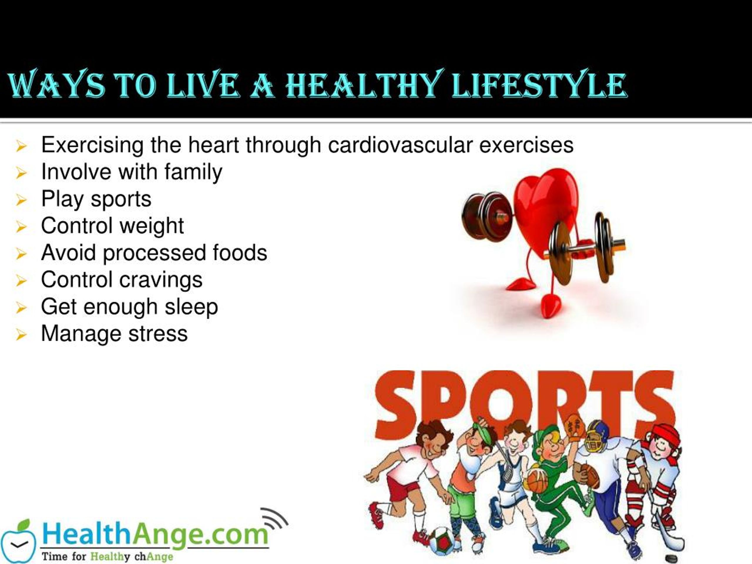 how to have a healthy lifestyle presentation
