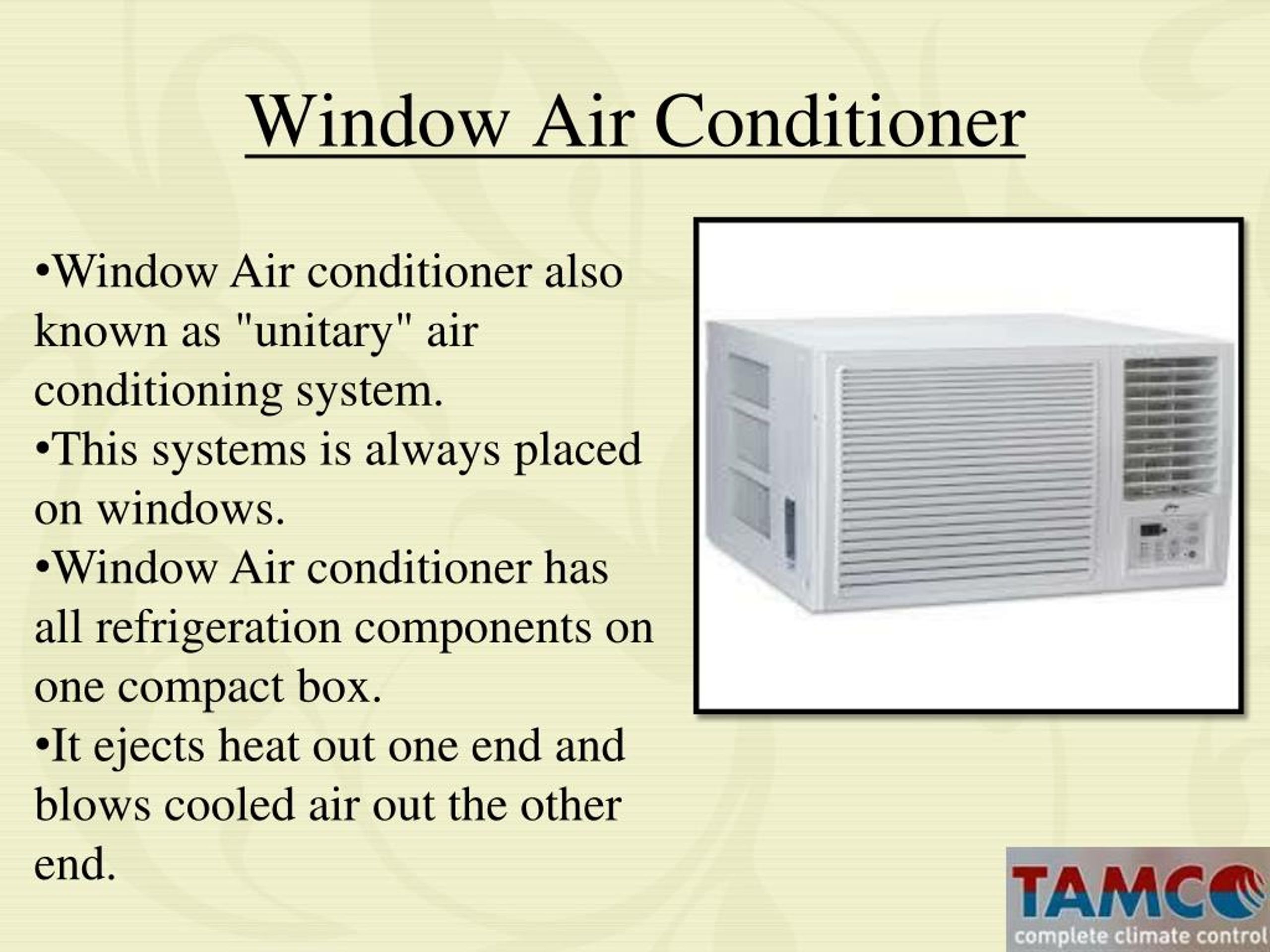 presentation on air conditioner