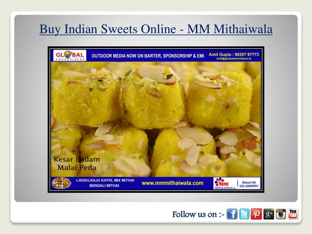 PPT - Buy Indian Sweets Online - MM Mithaiwala PowerPoint Presentation ...