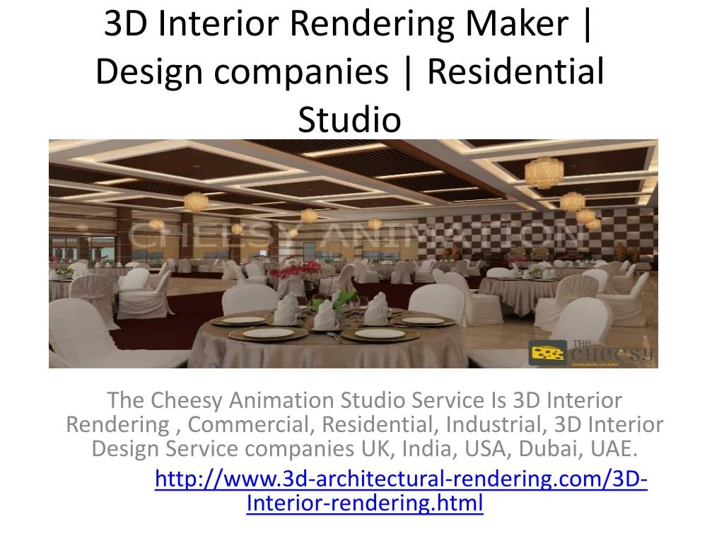 3d interior rendering maker design companies residential studio n.