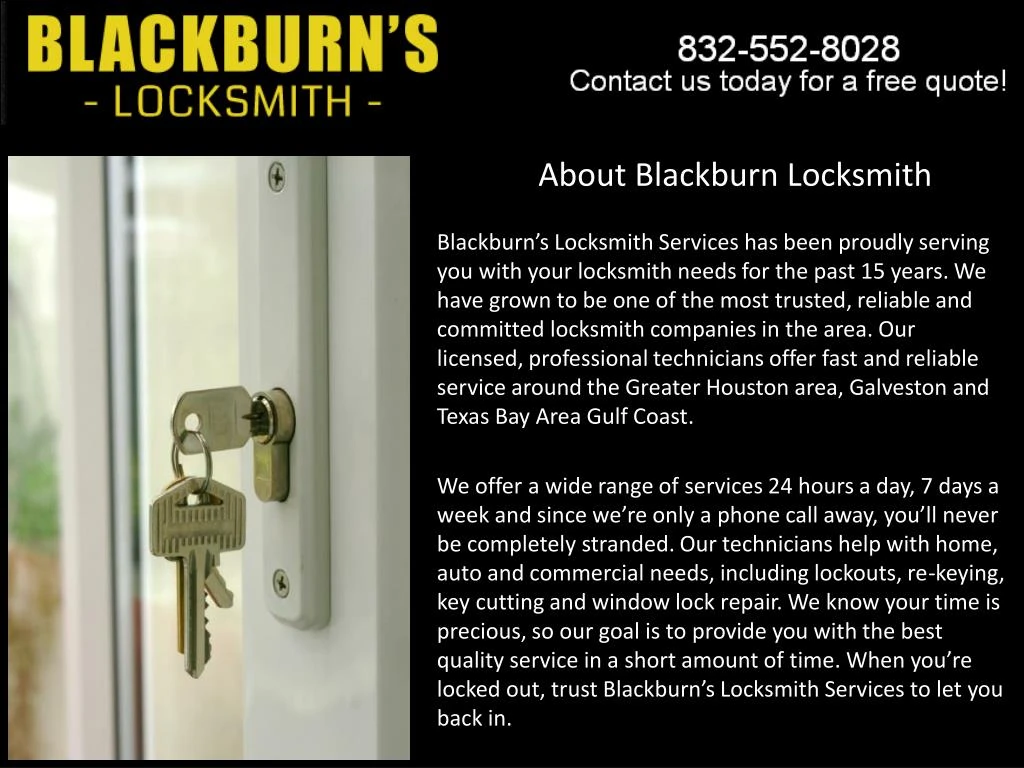 about blackburn locksmith n.