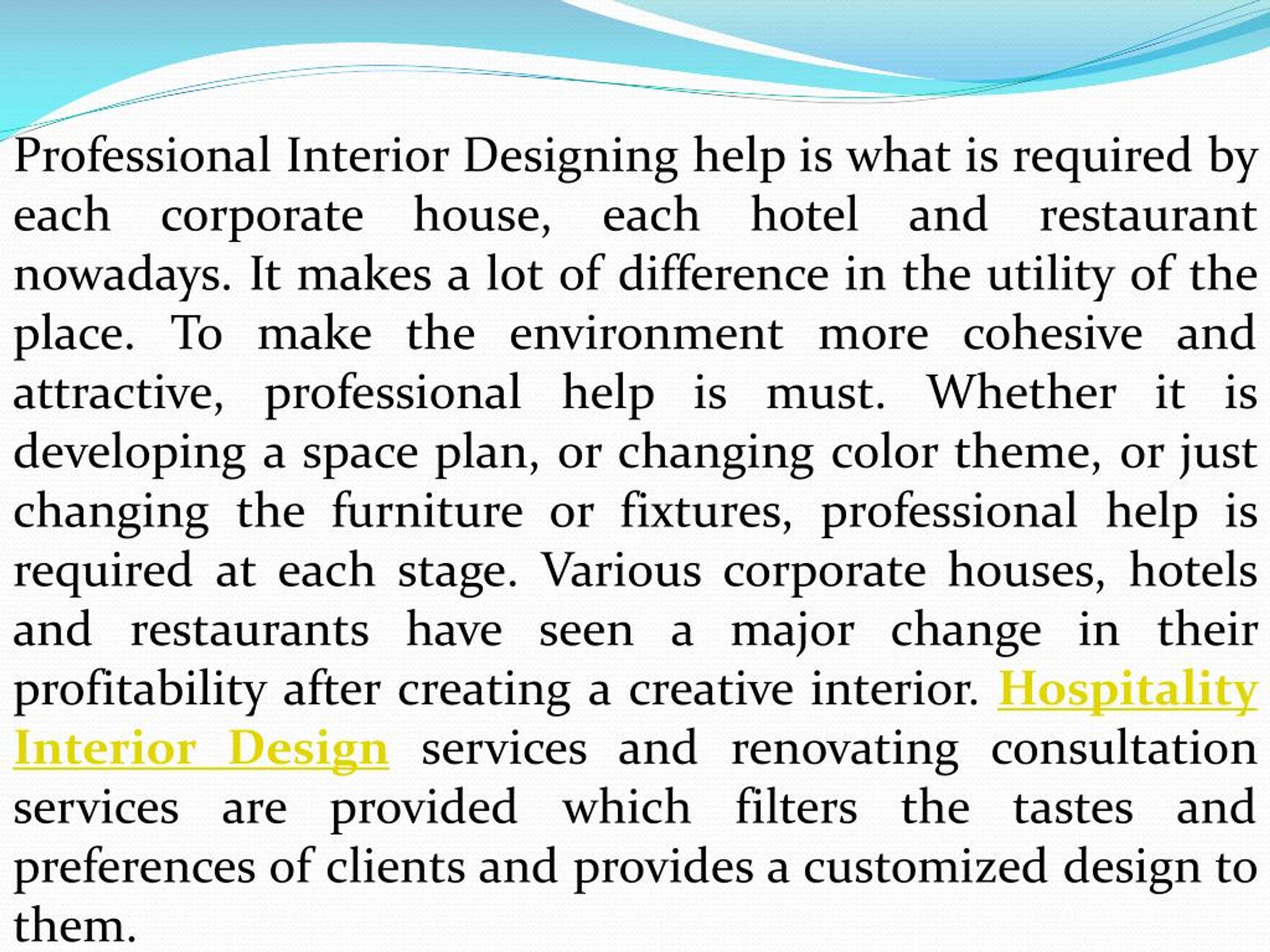 PPT - Basics Of Interior Designing Of A Place PowerPoint Presentation ...