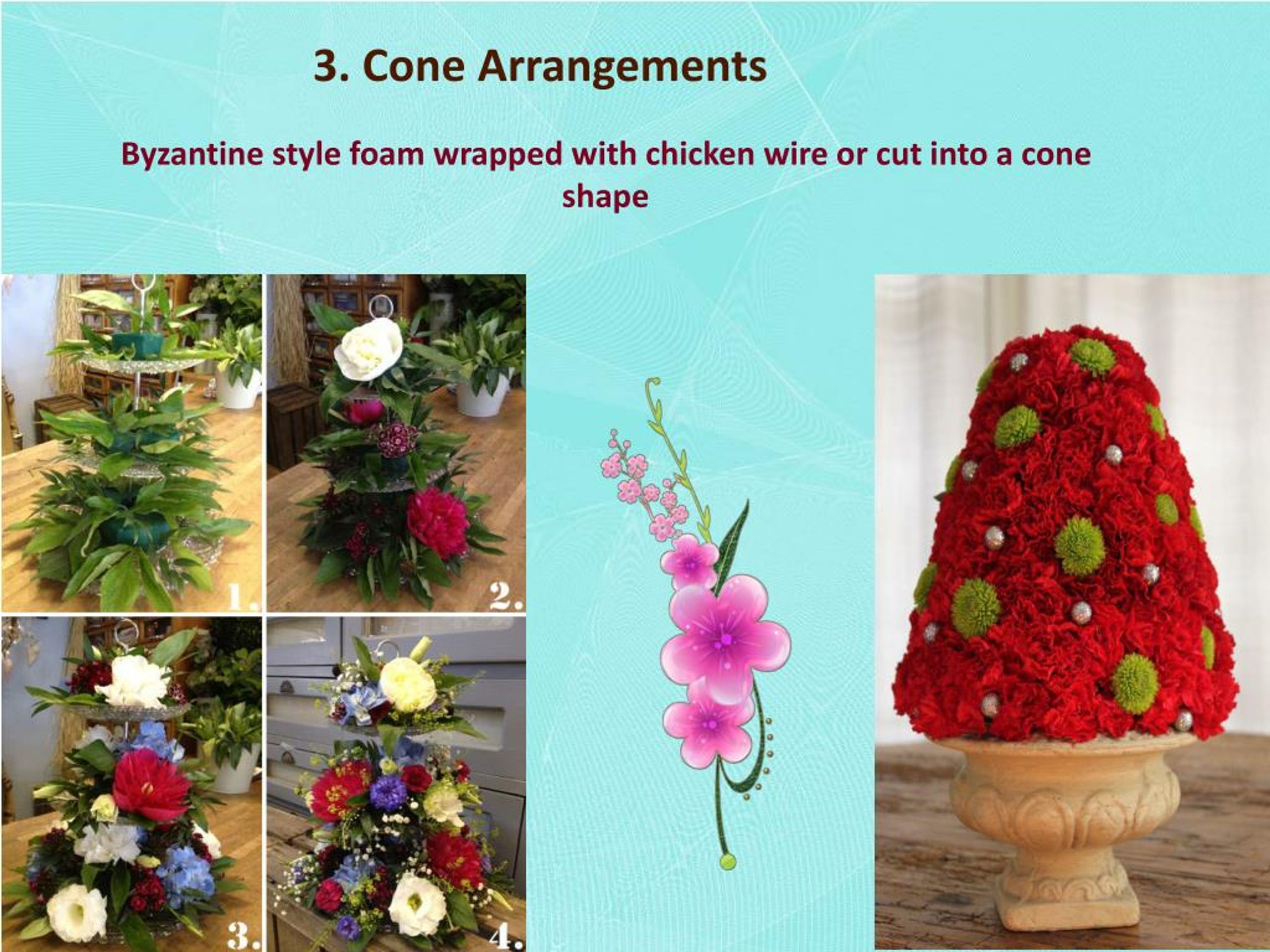 How to Make Cone Shaped Floral Arrangements