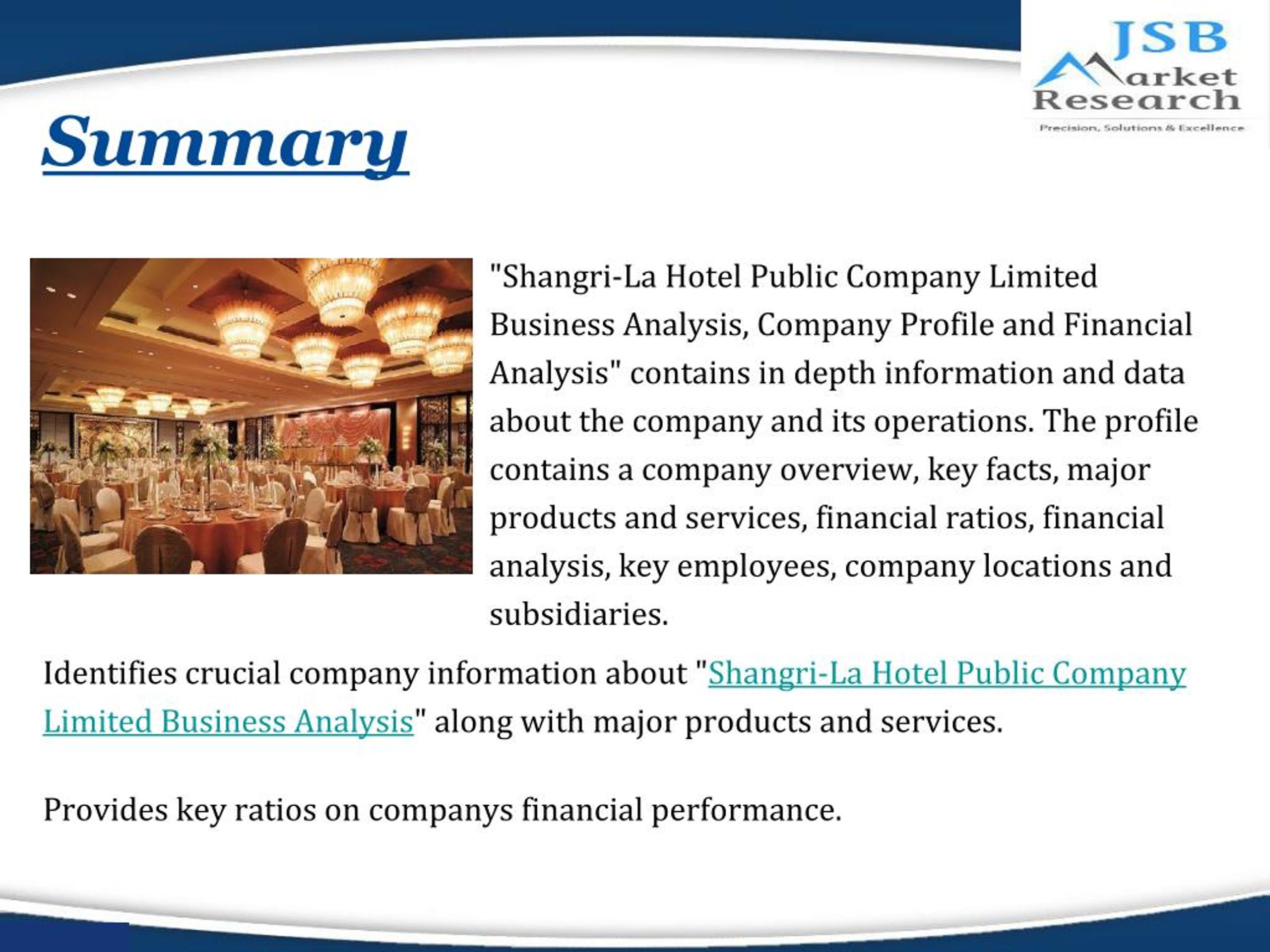 PPT ShangriLa Hotel Public Company Limited Business Analysis, C
