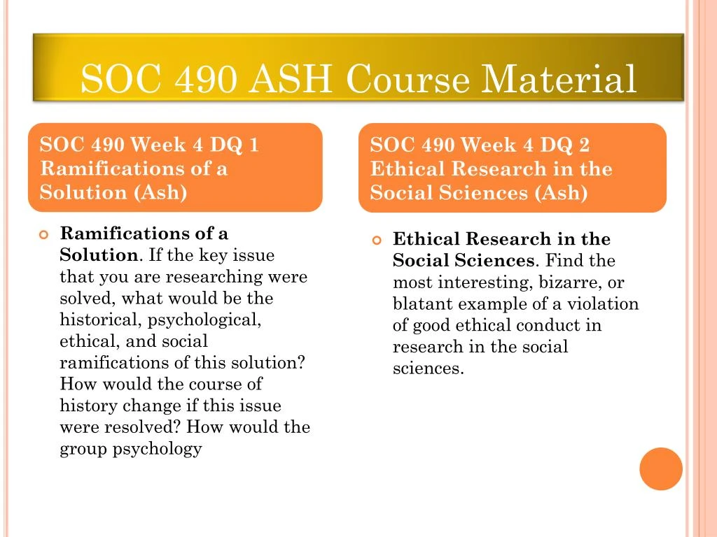 soc 490 week 4 dq 1 soc 490 week 4 dq 1