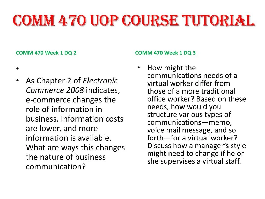 business to business message comm 470 business to business message comm 470