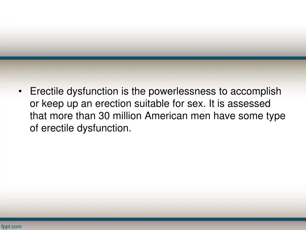 an analysis of erectile dysfunctions in american men Baltimore -- eighteen million american men ages 20 or older have erectile dysfunction, generally attributed to the effects of diabetes, hypertension, or physical inactivity, researchers here reported. an analysis of erectile dysfunctions in american men Baltimore -- eighteen million american men ages 20 or older have erectile dysfunction, generally attributed to the effects of diabetes, hypertension, or physical inactivity, researchers here reported.
