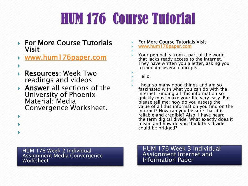 hum 176 internet and information paper hum 176 internet and information paper