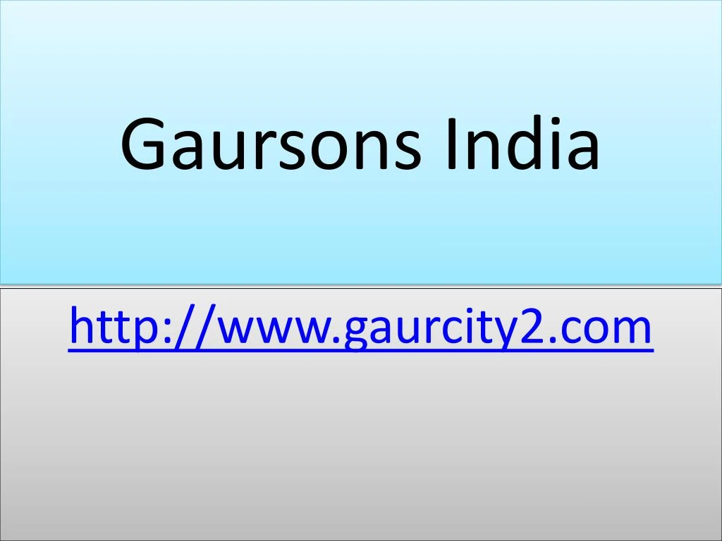 gaursons india n.