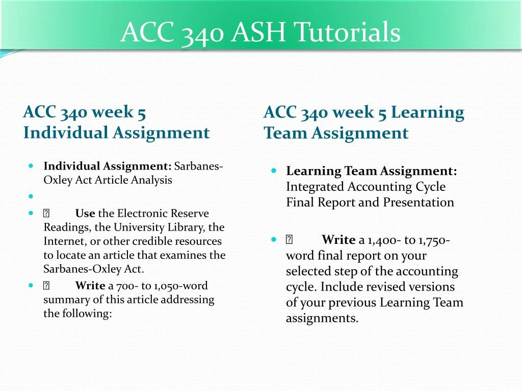 final powerpoint acc340 final powerpoint acc340