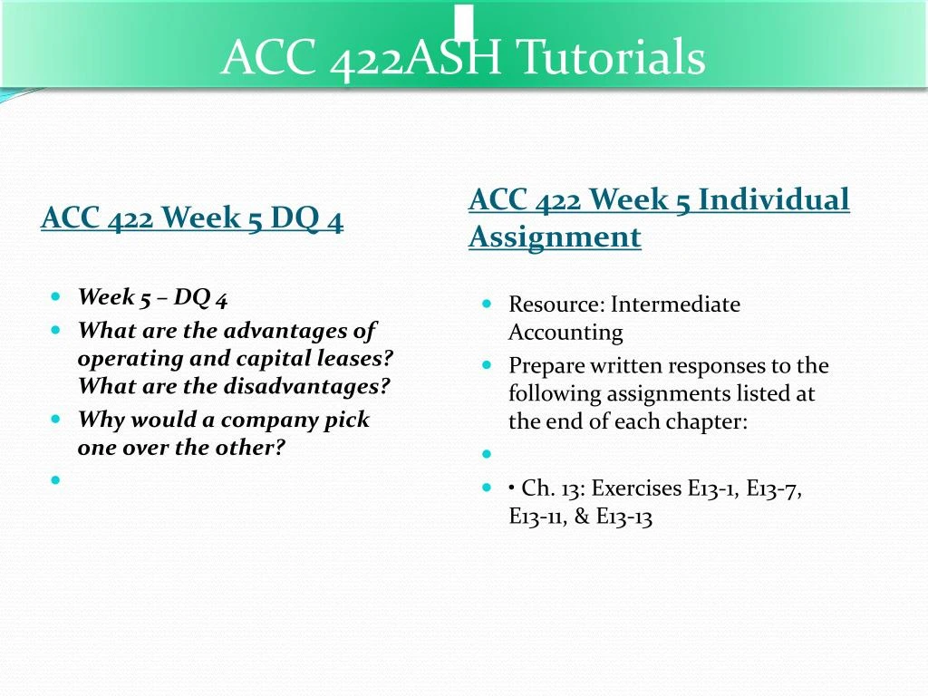 acc 422 week 2 invidual acc 422 week 2 invidual
