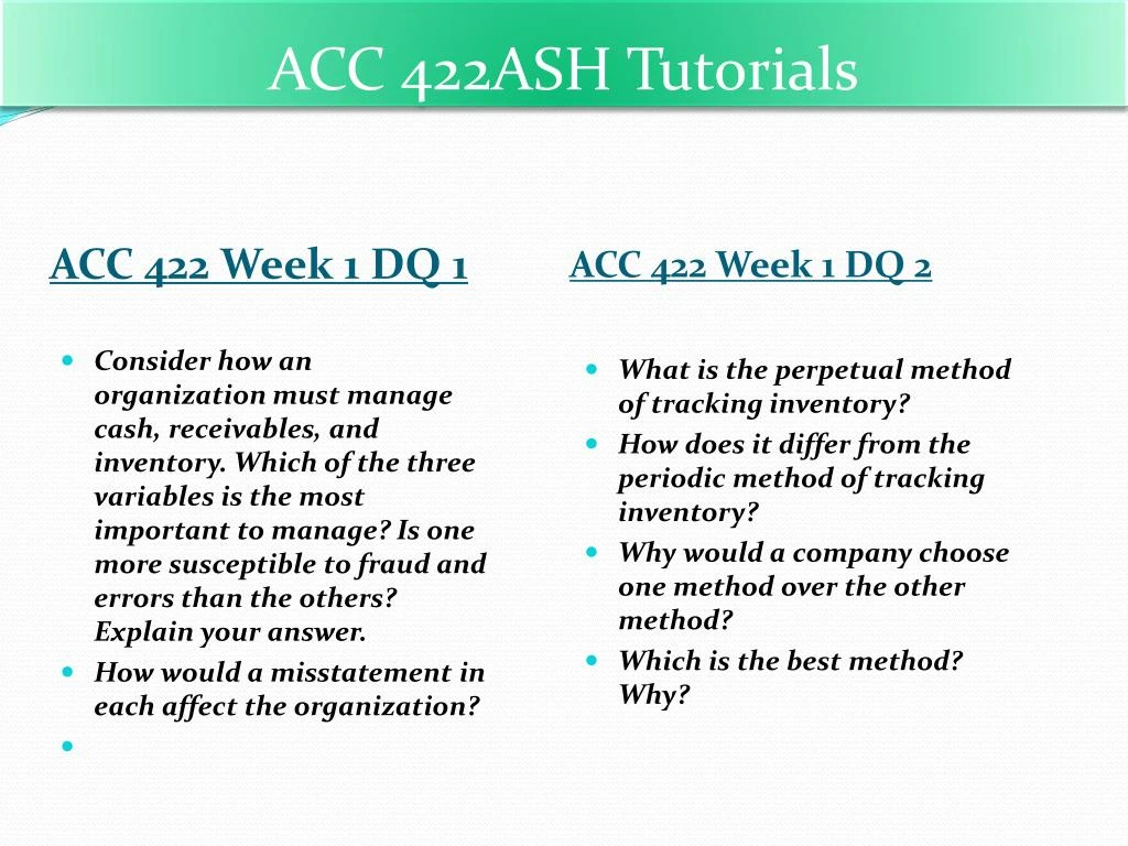 acc 422 week 2 invidual acc 422 week 2 invidual