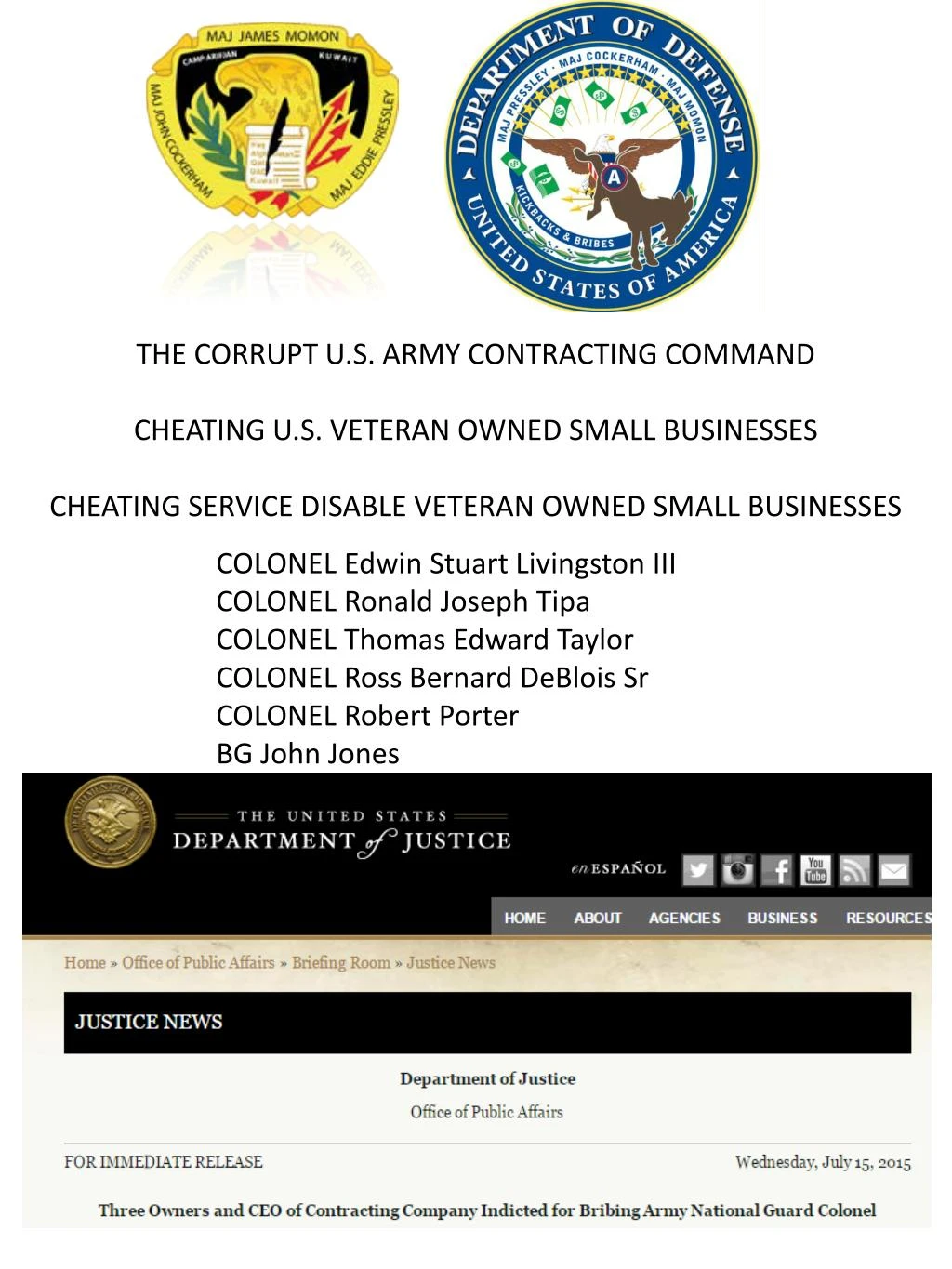 PPT Blog 3 Army Corruption Command Takes Bribe Army Nat l Guard 