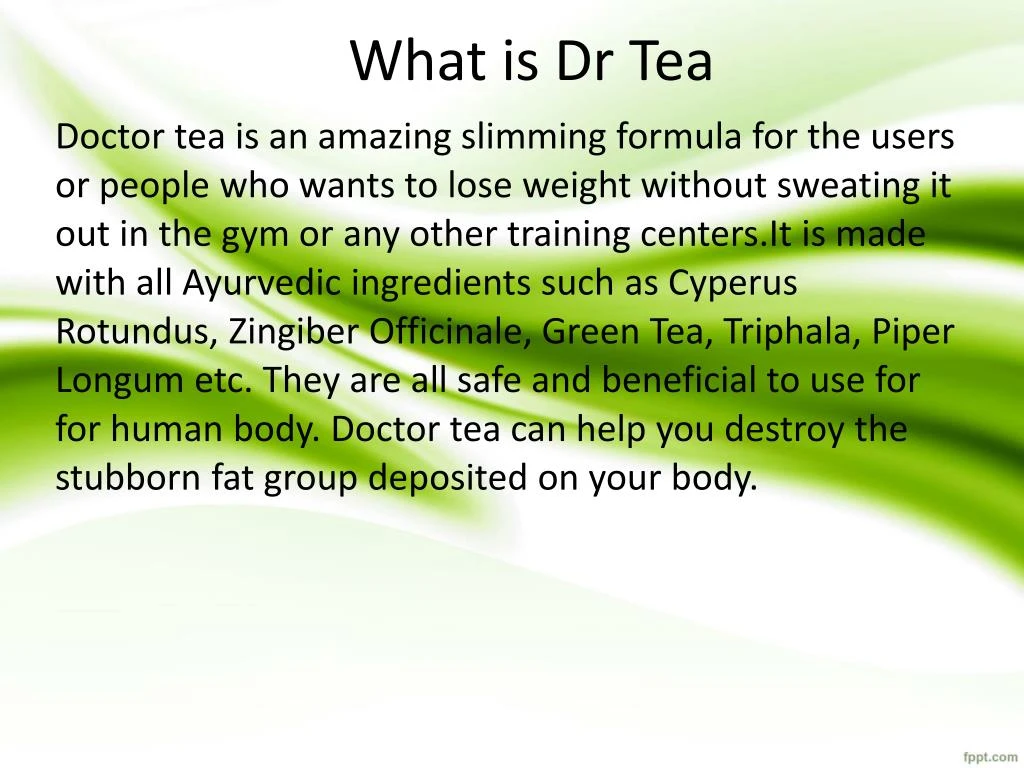 what is dr tea n.