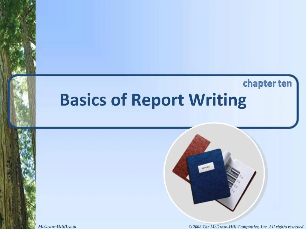 powerpoint presentation report writing